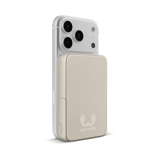 Magnetische Powerbank Fresh 'n Rebel mit kabelloser Ladefunktion, 10.000 mAh farbe beige zweite Ansicht