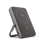 Magnetische Powerbank Fresh 'n Rebel mit kabelloser Ladefunktion, 10.000 mAh farbe dunkelgrau
