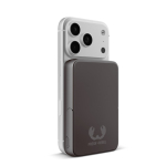 Magnetische Powerbank Fresh 'n Rebel mit kabelloser Ladefunktion, 10.000 mAh farbe dunkelgrau zweite Ansicht