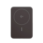 Magnetische Powerbank Fresh 'n Rebel mit kabelloser Ladefunktion, 10.000 mAh farbe dunkelgrau vierte Ansicht
