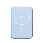 Magnetische Powerbank Fresh 'n Rebel mit kabelloser Ladefunktion, 10.000 mAh farbe hellblau vierte Ansicht