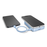 Magnetische Powerbank Fresh 'n Rebel mit kabelloser Ladefunktion, 10.000 mAh farbe hellblau sechste Ansicht