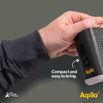 Kabellose, wiederaufladbare Luftpumpe mit USB-C, 3-in-1 mit Licht farbe schwarz fünfte Ansicht