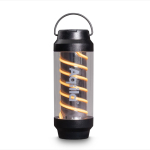 Wiederaufladbare Lampe und Taschenlampe mit 10 Stunden Laufzeit und USB-C-Ladung farbe schwarz
