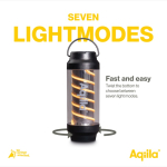 Wiederaufladbare Lampe und Taschenlampe mit 10 Stunden Laufzeit und USB-C-Ladung farbe schwarz siebte Ansicht
