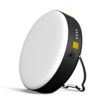 Outdoor-Taschenlampe mit 300 Lumen und externer 10.000-mAh-Batterie farbe schwarz