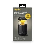 Tragbarer 3-in-1-Lautsprecher mit dimmbarem 360°-Licht und Powerbank 10.000 mAh farbe schwarz neunte Ansicht