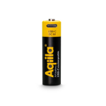 Set mit 4 wiederaufladbaren AA-Akkus und USB-C-Anschluss, 2.000 mAh farbe schwarz dritte Ansicht