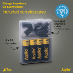 Set mit 4 wiederaufladbaren AA-Akkus und USB-C-Anschluss, 2.000 mAh farbe schwarz fünfte Ansicht