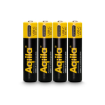 Set mit 4 wiederaufladbaren AAA-Akkus und USB-C-Anschluss, 600 mAh farbe schwarz zweite Ansicht