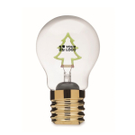 Dekorative LED-Glühbirne mit Filament-Design und Batteriebetrieb farbe neongrün Ansicht mit Druckbereich