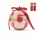Weihnachtssocken aus Polyester in Kugel für den Weihnachtsbaum Größe M farbe rot