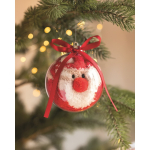 Weihnachtssocken aus Polyester in Kugel für den Weihnachtsbaum Größe M farbe rot Stimmungsbild