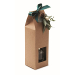 Aromaset mit Diffusor aus Glas und Vanille-Duftkerze farbe beige zweite Ansicht