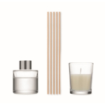 Aromaset mit Diffusor aus Glas und Vanille-Duftkerze farbe beige sechste Ansicht
