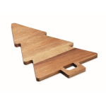 Servierbrett aus Akazienholz in Form eines Weihnachtsbaums farbe holzton