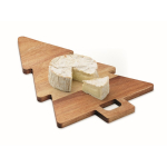Servierbrett aus Akazienholz in Form eines Weihnachtsbaums farbe holzton dritte Ansicht