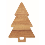 Servierbrett aus Akazienholz in Form eines Weihnachtsbaums farbe holzton fünfte Ansicht