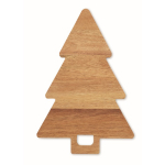 Servierbrett aus Akazienholz in Form eines Weihnachtsbaums farbe holzton sechste Ansicht