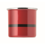 Metallbecher mit Emaillebeschichtung Weihnachtsmann und Geschenkbox 300 ml farbe rot sechste Ansicht