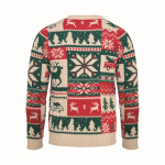 Weihnachtspullover aus Strick, 100 % Acryl, Einheitsgröße L-XL farbe beige dritte Ansicht