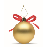 Weihnachtskugel zum Aufhängen mit Band, in Geschenkbox präsentiert farbe gold vierte Ansicht