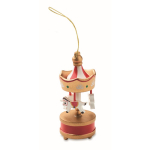 Karussell-Anhänger aus Holz zum Aufhängen am Weihnachtsbaum farbe gold
