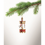 Karussell-Anhänger aus Holz zum Aufhängen am Weihnachtsbaum farbe gold drittes Detailbild