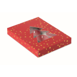 Set mit 12 Teelichtern mit Zimtduft in Weihnachtsbox farbe rot