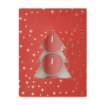 Set mit 12 Teelichtern mit Zimtduft in Weihnachtsbox farbe rot zweite Ansicht