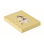 Set mit 12 Teelichtern mit Zimtduft in Weihnachtsbox farbe beige