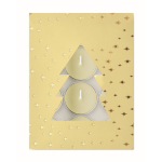 Set mit 12 Teelichtern mit Zimtduft in Weihnachtsbox farbe beige zweite Ansicht