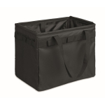 Faltbarer multifunktionaler RPET-Organizer mit Griffen und Taschen farbe schwarz dritte Ansicht