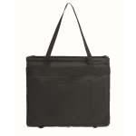 Faltbarer multifunktionaler RPET-Organizer mit Griffen und Taschen farbe schwarz achte Ansicht