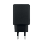 EU-Wandladegerät mit USB-A- und USB-C-Anschluss, 65 W Schnellladung farbe schwarz sechste Ansicht