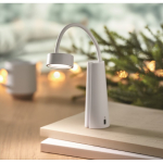 2-in-1 Schreibtischlampe und Taschenlampe mit in 3 Modi dimmbarem Licht farbe weiß Stimmungsbild zweite Ansicht