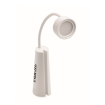 2-in-1 Schreibtischlampe und Taschenlampe mit in 3 Modi dimmbarem Licht farbe weiß Ansicht mit Druckbereich