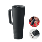 Doppelwandiger Thermobecher mit integriertem Lautsprecher, 700 ml farbe schwarz