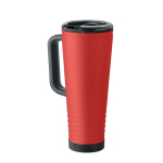 Doppelwandiger Thermobecher mit integriertem Lautsprecher, 700 ml farbe rot