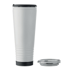 Doppelwandiger Thermobecher mit integriertem Lautsprecher, 700 ml farbe weiß