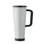 Doppelwandiger Thermobecher mit integriertem Lautsprecher, 700 ml farbe weiß
