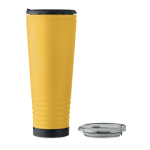 Doppelwandiger Thermobecher mit integriertem Lautsprecher, 700 ml farbe gelb