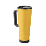 Doppelwandiger Thermobecher mit integriertem Lautsprecher, 700 ml farbe gelb