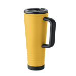 Doppelwandiger Thermobecher mit integriertem Lautsprecher, 700 ml farbe gelb