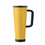 Doppelwandiger Thermobecher mit integriertem Lautsprecher, 700 ml farbe gelb
