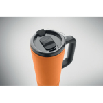 Doppelwandiger Thermobecher mit integriertem Lautsprecher, 700 ml farbe orange
