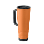 Doppelwandiger Thermobecher mit integriertem Lautsprecher, 700 ml farbe orange