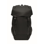 Sportrucksack aus RPET 600D mit reflektierenden Details, 15 L farbe schwarz dritte Ansicht