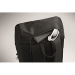 Sportrucksack aus RPET 600D mit reflektierenden Details, 15 L farbe schwarz siebtes Detailbild