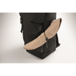 Sportrucksack aus RPET 600D mit reflektierenden Details, 15 L farbe schwarz Detailbild